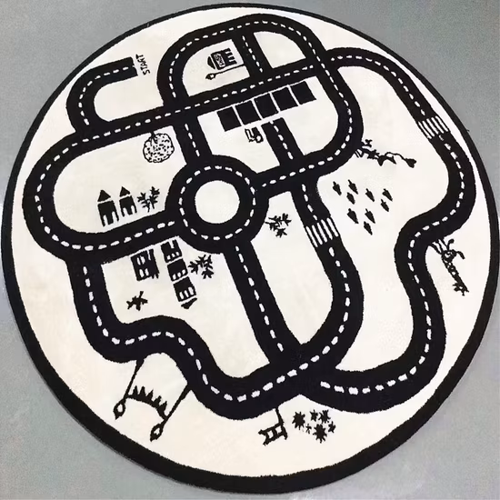 Tappeto per area Tappeti per bambini Tappetino da gioco Salotto Tappetino per gattonare per bambini Tappeto in memory foam Tappeto centrale per soggiorno